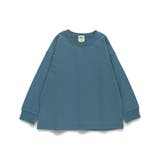 ブルーグレー | 【WEB限定/DRC】オーバーサイズ無地長袖Tシャツ | ブランシェス