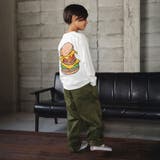 カーキ | 【WEB限定 DRC】オーバータックツイル ロングパンツ | ブランシェス