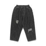 【WEB限定/DRC】オーバータッククラッシュデニムロングパンツ | ブランシェス | 詳細画像14 