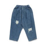 【WEB限定/DRC】オーバータッククラッシュデニムロングパンツ | ブランシェス | 詳細画像15 