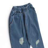 【WEB限定/DRC】オーバータッククラッシュデニムロングパンツ | ブランシェス | 詳細画像19 