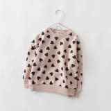 94_ピンク_ハート総柄 | アソート グラフィック トレーナー | ブランシェス