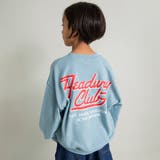 77_ブルーグレー | 【DRC】アソートグラフィック裏毛BIGトレーナー ビッグ シルエット | ブランシェス