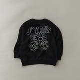 91_ブラック_手書き花 | 【DRC】アソートグラフィック裏毛BIGトレーナー ビッグ シルエット | ブランシェス