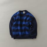 94_ネイビー_ボーダー | アソート グラフィック トレーナー | ブランシェス