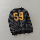 95_黒_タテジマ | アソート グラフィック トレーナー | ブランシェス