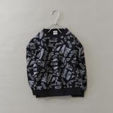 95_黒_手書き総柄 | アソート グラフィック トレーナー | ブランシェス