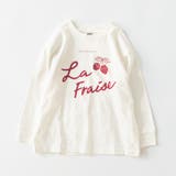03_オフ白_いちご | 【WEB限定/DRC】ガールズアソートグラフィック長袖Tシャツ | ブランシェス