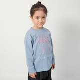 77_Bグレー_リボン | 【WEB限定/DRC】ガールズアソートグラフィック長袖Tシャツ | ブランシェス