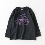 85_黒_くまハート | 【WEB限定/DRC】ガールズアソートグラフィック長袖Tシャツ | ブランシェス
