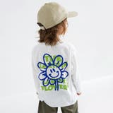 92_白_スマイルフラワー | 【WEB限定/DRC】アソートグラフィック長袖Tシャツ | ブランシェス