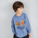 77_Bグレー_バーガー | 【WEB限定/DRC】アソートグラフィック長袖Tシャツ | ブランシェス