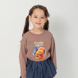 64:ブラウン | 【WEB限定 DRC】アソート転写グラフィック長袖Tシャツ キッズ | ブランシェス