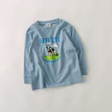 77:ブルーグレー | 【WEB限定 DRC】アソート転写グラフィック長袖Tシャツ キッズ | ブランシェス