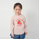 92:ピンク_苺 | 【WEB限定 DRC】アソート転写グラフィック長袖Tシャツ キッズ | ブランシェス