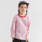 39_ライトPK_ボーダー | 【WEB限定/DRC】無地・ボーダー長袖Tシャツ | ブランシェス