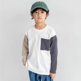 91_白-黒ポケット | 【WEB限定/DRC】ポケット長袖Tシャツ | ブランシェス