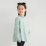 60:オリーブ_チェック | 【WEB限定/DRC】総柄長袖Tシャツ/キッズ/女の子/男の子/150cm | ブランシェス