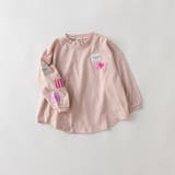 ピンク | 【WEB限定/DRC】ワッペン長袖Tシャツ/キッズ/女の子/150cm | ブランシェス