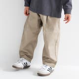 ベージュ | 【WEB限定/DRC】オーバータックツイルロングパンツ | ブランシェス