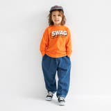 【WEB限定/DRC】オーバータックデニムロングパンツ | ブランシェス | 詳細画像3