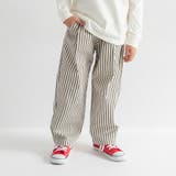 92_茶_ストライプ | 【WEB限定/DRC】サーカスツイルロングパンツ | ブランシェス