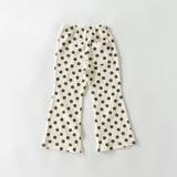 95:アイボリー_花柄 | 【WEB限定/DRC】リブフレアパンツ | ブランシェス