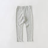 92:グレー_小花柄 | 【WEB限定/DRC】裾メロウリブレギンス | ブランシェス