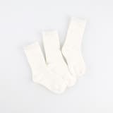 95_しろ３ | 【新色追加】【WEB限定/DRC】カラフル3Pソックス | ブランシェス