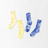 91_イエロー系 | 【WEB限定/DRC】タイダイ柄2Pソックス | ブランシェス