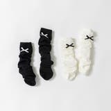 91_白黒 | 【WEB限定/DRC】2P ルーズソックス/ルーズ | ブランシェス