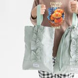 ライトグリーン | 【DRC/WEB限定/通学シリーズ】フリルシューズバッグ | ブランシェス