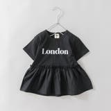 85:ブラック | 【DRC/WEB限定】異素材切替ロゴ半袖Tシャツ | ブランシェス