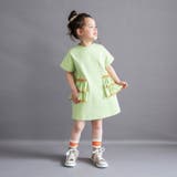 【WEB限定/DRC】配色メロウフリル半袖ワンピース | ブランシェス | 詳細画像5 