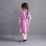 ピンク | 【WEB限定/DRC】BACKロゴ切替半袖ワンピース | ブランシェス