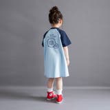 20:サックス | 【WEB限定/DRC】ラグラン半袖ワンピース | ブランシェス