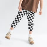 92:白_チェッカー | 【WEB限定 DRC】カットソー7分丈パンツ キッズ | ブランシェス