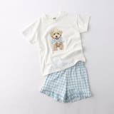 【WEB限定/DRC】ギンガムフリル半袖パジャマ | ブランシェス | 詳細画像2 