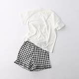 【WEB限定/DRC】ギンガムフリル半袖パジャマ | ブランシェス | 詳細画像22 