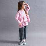 【WEB限定/DRC】2段フリル長袖Tシャツ トップス 通学 通園 150cm | ブランシェス | 詳細画像4 