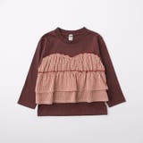 【WEB限定 DRC】チェックドッキング長袖Tシャツ フリル | ブランシェス | 詳細画像13 