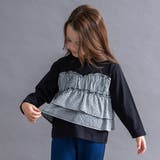 【WEB限定 DRC】チェックドッキング長袖Tシャツ フリル | ブランシェス | 詳細画像33 