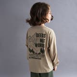 10:ベージュ | 【WEB限定 DRC】アソートグラフィック長袖Tシャツ 通園 | ブランシェス