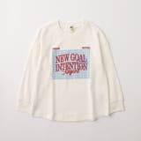 03:オフホワイト | 【WEB限定 DRC】アソートグラフィックゆったり長袖Tシャツ 男女兼用 | ブランシェス