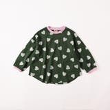 グリーン | 【WEB限定 DRC】総柄長袖Tシャツ150cm ジュニア | ブランシェス