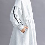 【WEB限定 DRC】袖ライン裏毛長袖ワンピース 150cm | ブランシェス | 詳細画像15