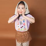 【WEB限定/りぃー×branshesコラボ】リンガー半袖Tシャツ | ブランシェス | 詳細画像1