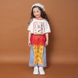 【WEB限定/りぃー×branshesコラボ】柄ワイドロングパンツ | ブランシェス | 詳細画像10 