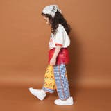 【WEB限定/りぃー×branshesコラボ】柄ワイドロングパンツ | ブランシェス | 詳細画像12 