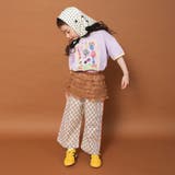 【WEB限定/りぃー×branshesコラボ】柄ワイドロングパンツ | ブランシェス | 詳細画像4 